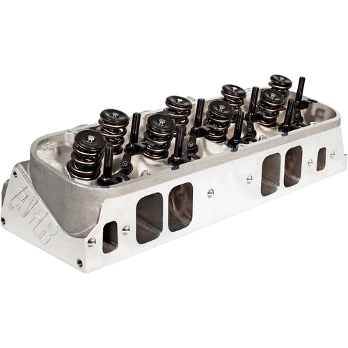 AFR Cylinder Head, 24° BBC Marine 377cc Fully CNC ported, Blk. Anodized, Inconel Exhaust Valves, Hyd. Roller Springs 121cc chambers, Competition Packa