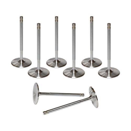 AFRvValve, Intake, Stainless Steel, 2.100 in. Diameter, 8mm Stem, 5.000 in. Length, Beadlock, Chevy, Ford, Set of 8