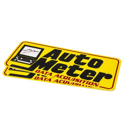 Autometer Decal, Contingency, Yellow, 'Data Acquisition', Gear
