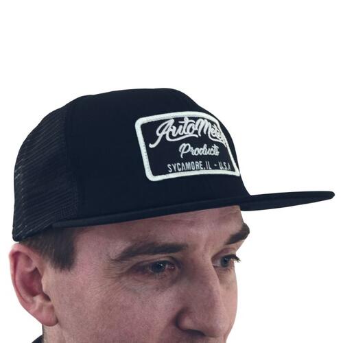 Autometer Hat, Snap Back Trucker, Black, 'Signature', Gear