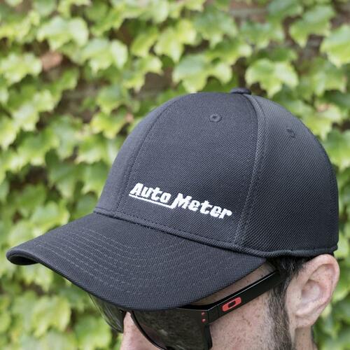 Autometer Hat, Sm, Sport Mesh Flexfit, Black, 'Autometer', Gear