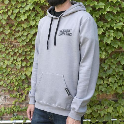 Autometer Pullover Hoodie, Adult Medium, Gray, 'Competition', Gear