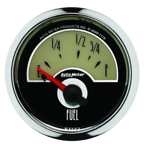 Autometer Gauge, Fuel Level, 2 1/16", 73Ωe To 10Ωf, Elec, Cruiser, Cruiser