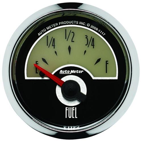 Autometer Gauge, Fuel Level, 2 1/16", 240Ωe To 33Ωf, Elec, Cruiser, Cruiser