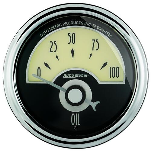 Autometer Gauge, Oil Press, 2 1/16", 100Psi, Elec, Cruiser Ad, Cruiser Ad
