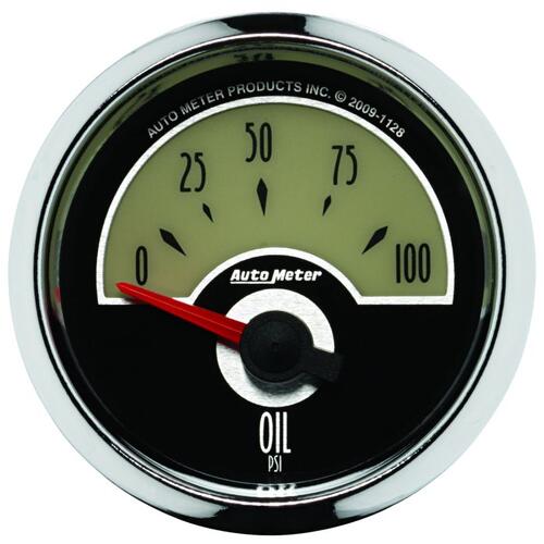 Autometer Gauge, Oil Press, 2 1/16", 100Psi, Elec, Cruiser, Cruiser