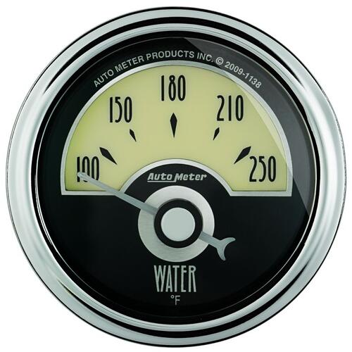 Autometer Gauge, Water Temp, 2 1/16", 250ºf, Elec, Cruiser Ad, Cruiser Ad