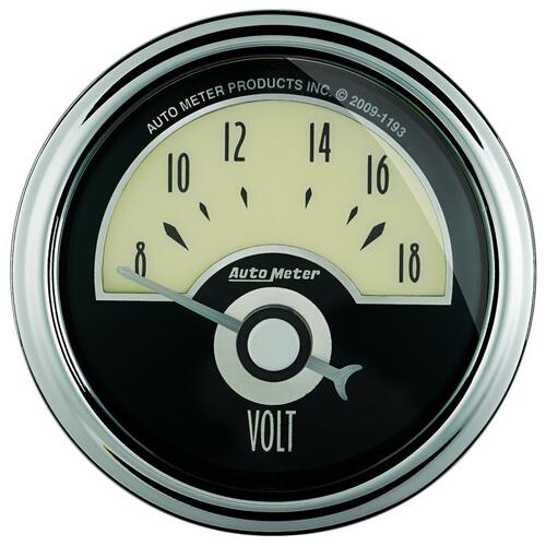 Autometer Gauge, Voltmeter, 2 1/16", 18V, Elec, Cruiser Ad, Cruiser Ad