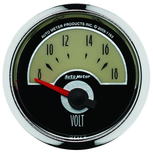 Autometer Gauge, Voltmeter, 2 1/16", 18V, Elec, Cruiser, Cruiser
