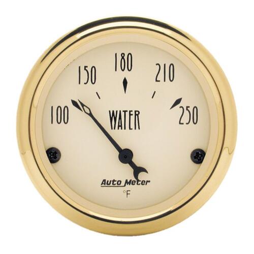 Autometer Gauge, Water Temp, 2 1/16", 250ºf, Elec, Golden Oldies, Golden Oldies