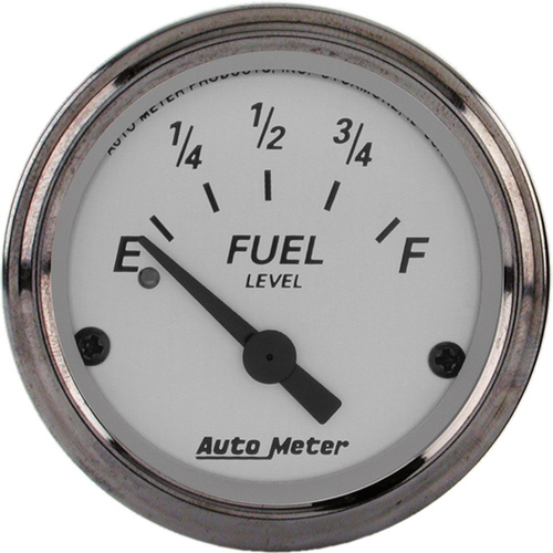 Autometer Gauge, American Platinum, Fuel Level, 2 1/16 in., 240-33 Ohms, Electrical, Each