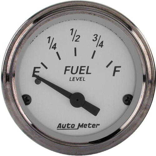 Autometer Gauge, American Platinum, Fuel Level, 2 1/16 in., 0-30 Ohms, Electrical, Each
