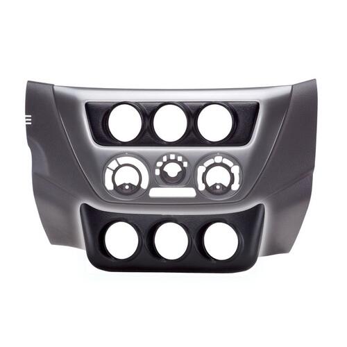 Autometer Gauge Mount, Dash Console Upper, Triple, 2 1/16", Mitsubishi Evo 8 03-07, Mounting Solutio