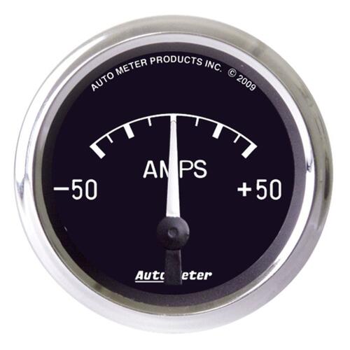Autometer Gauge, Ammeter, 2 1/16", 50A, Electric, Cobra, Cobra