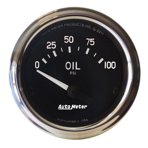 Autometer Gauge, Oil Pressure, 2 1/16", 100Psi, Electric, Cobra, Cobra