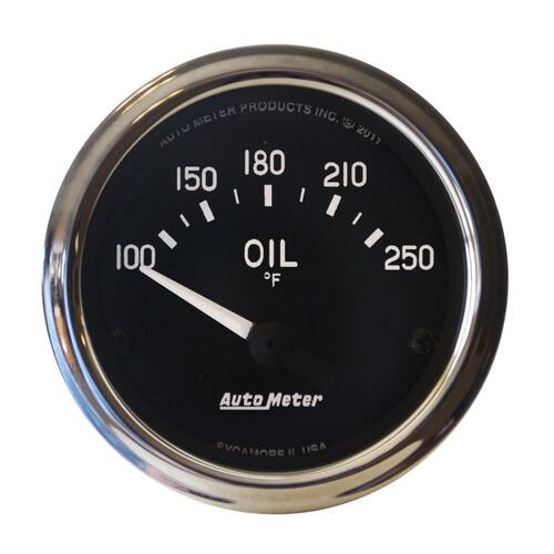 Autometer Gauge, Oil  Temp, 2 1/16", 100-250ºf, Electric, Cobra, Cobra