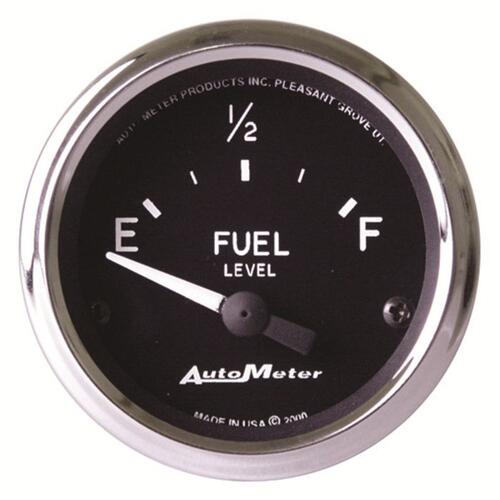 Autometer Gauge, Fuel Level, 2 1/16", 16Ωe To 158Ωf, Elec, Cobra, Cobra