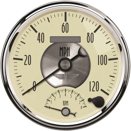 Autometer Gauge Prestige Tachometer / Speedometer 5 in. 120mph & 0-8K RPM Electric Programma