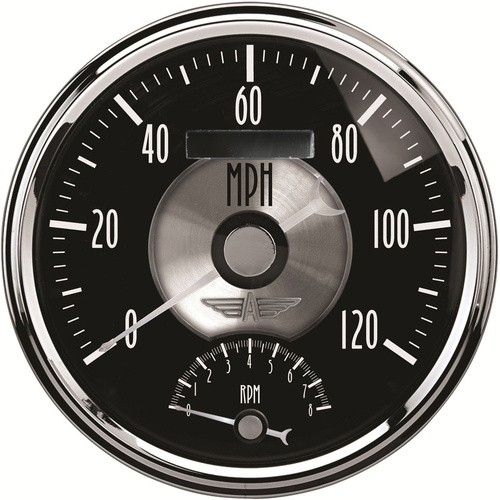 Autometer Gauge Prestige Tachometer / Speedometer 5 in. 120mph & 0-8K RPM Electric Programma