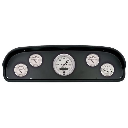 Autometer Direct Fit Dash Kit, (3 3/8" X1, 2 1/16" X4), Ford F100 57-60, Old-Tyme White, Old-Tyme Wh