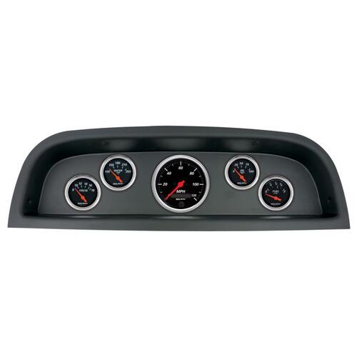 Autometer Direct Fit Dash Kit, (3 3/8" X1, 2 1/16" X4), Chevrolet Truck 60-63, Designer Black, Desig