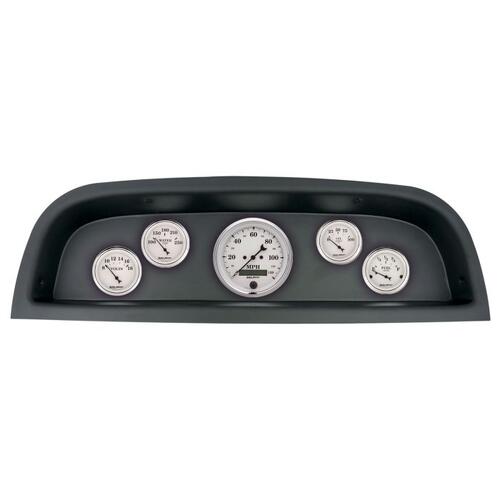 Autometer Direct Fit Dash Kit, (3 3/8" X1, 2 1/16" X4), Chevrolet Truck 60-63, Old-Tyme White, Old-T