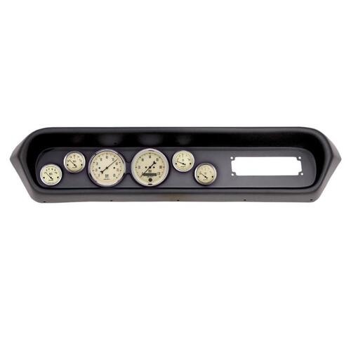 Autometer Direct Fit Dash Kit, (3 3/8" X2, 2 1/16" X4), Pontiac Gto/Lemans 64-65, Antique Beige, Ant