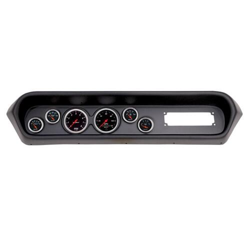 Autometer Direct Fit Dash Kit, (3 3/8" X2, 2 1/16" X4), Pontiac Gto/Lemans 64-65, Designer Black, De