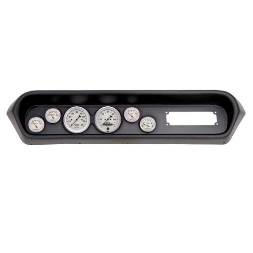 Autometer Direct Fit Dash Kit, (3 3/8" X2, 2 1/16" X4), Pontiac Gto/Lemans 64-65, Old-Tyme White, Ol
