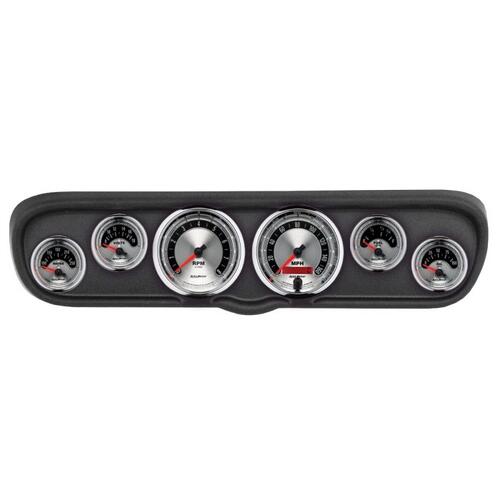 Autometer Direct Fit Dash Kit, (3 3/8" X2, 2 1/16" X4), Ford Mustang 66, American Muscle, American M