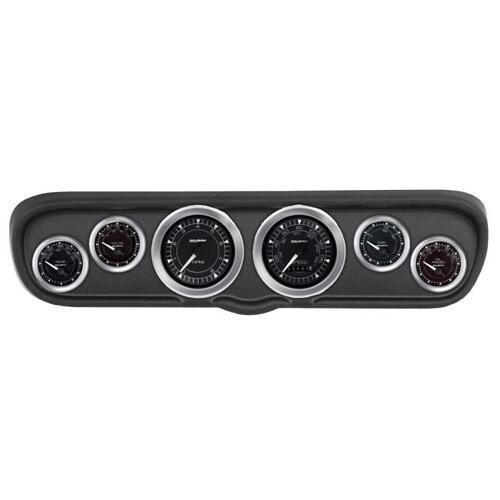 Autometer Direct Fit Dash Kit, (3 3/8" X2, 2 1/16" X4), Ford Mustang 66, Chrono, Chrono