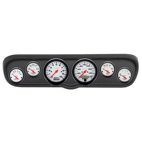 Autometer Direct Fit Dash Kit, (3 3/8" X2, 2 1/16" X4), Ford Mustang 66, Phantom, Phantom