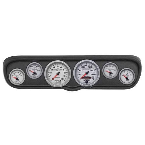 Autometer Direct Fit Dash Kit, (3 3/8" X2, 2 1/16" X4), Ford Mustang 66, Ultra-Lite Ii, Ultra-Lite I