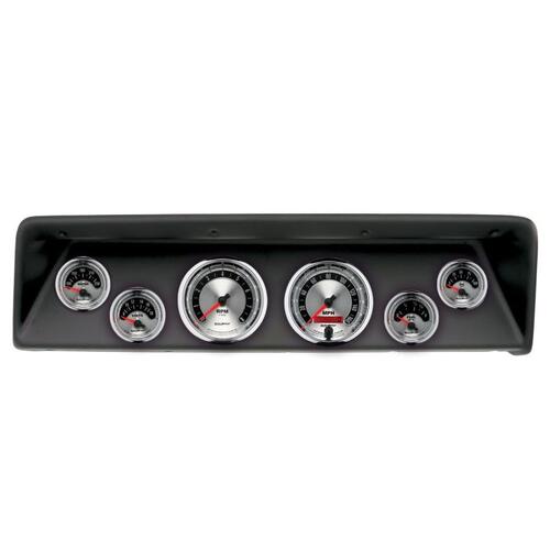 Autometer Direct Fit Dash Kit, (3 3/8" X2, 2 1/16" X4), Chevrolet Nova 66-67, American Muscle, Ameri