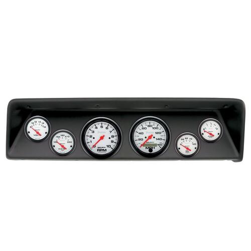 Autometer Direct Fit Dash Kit, (3 3/8" X2, 2 1/16" X4), Chevrolet Nova 66-67, Phantom, Phantom