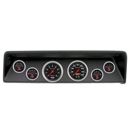 Autometer Direct Fit Dash Kit, (3 3/8" X2, 2 1/16" X4), Chevrolet Nova 66-67, Sport-Comp, Sport-Comp