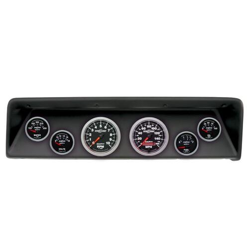 Autometer Direct Fit Dash Kit, (3 3/8" X2, 2 1/16" X4), Chevrolet Nova 66-67, Sport-Comp Ii, Sport-C