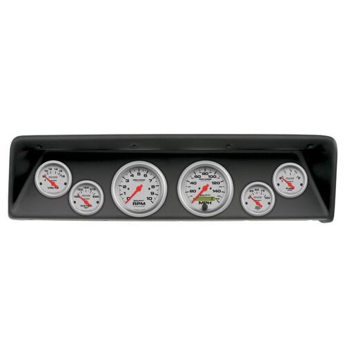 Autometer Direct Fit Dash Kit, (3 3/8" X2, 2 1/16" X4), Chevrolet Nova 66-67, Ultra-Lite, Ultra-Lite