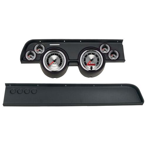 Autometer Direct Fit Dash Kit, (5" X2, 2 1/16" X4), Merc Cougar No Ac 67-68, American Muscle, Americ