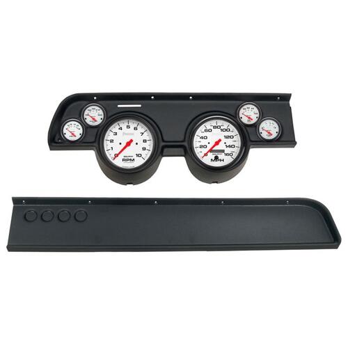 Autometer Direct Fit Dash Kit, (5" X2, 2 1/16" X4), Merc Cougar No Ac 67-68, Phantom, Phantom