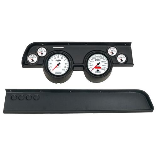 Autometer Direct Fit Dash Kit, (5" X2, 2 1/16" X4), Merc Cougar No Ac 67-68, Phantom Ii, Phantom Ii