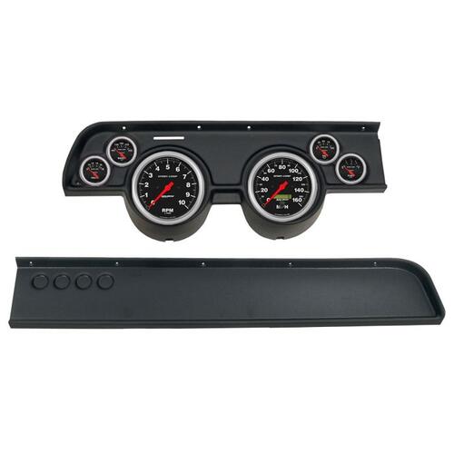 Autometer Direct Fit Dash Kit, (5" X2, 2 1/16" X4), Merc Cougar No Ac 67-68, Sport-Comp, Sport-Comp