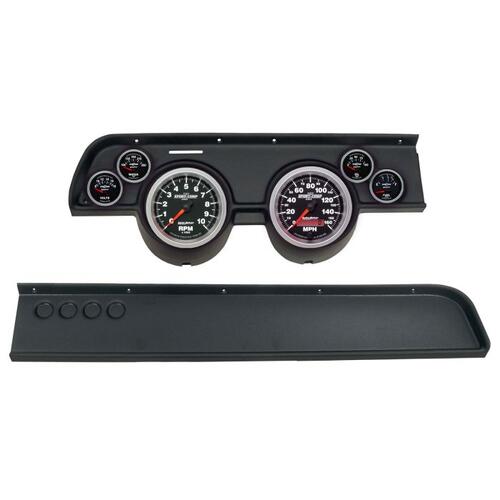 Autometer Direct Fit Dash Kit, (5" X2, 2 1/16" X4), Merc Cougar No Ac 67-68, Sport-Comp Ii, Sport-Co