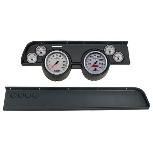 Autometer Direct Fit Dash Kit, (5" X2, 2 1/16" X4), Merc Cougar No Ac 67-68, Ultra-Lite Ii, Ultra-Li