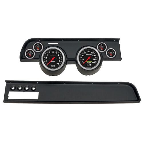 Autometer Direct Fit Dash Kit, (5" X2, 2 1/16" X4), Merc Cougar Ac 67-68, Sport-Comp, Sport-Comp