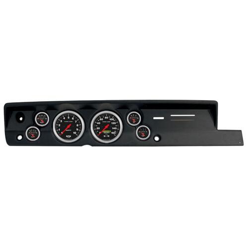 Autometer Direct Fit Dash Kit, (5" X2, 2 1/16" X4), Plym Cuda Heat 67-69, Sport-Comp, Sport-Comp