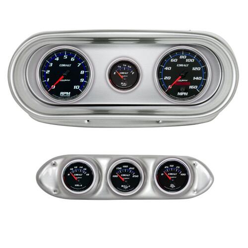 Autometer Direct Fit Dash Kit, Nova 62-65, Tach/Mph/Fuel/Oilp/Wtmp/Volt, Cobalt, Cobalt