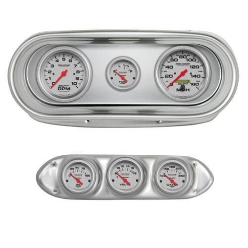 Autometer Direct Fit Dash Kit, Nova 62-65, Tach/Mph/Fuel/Oilp/Wtmp/Volt, Ultra-Lite, Ultra-Lite