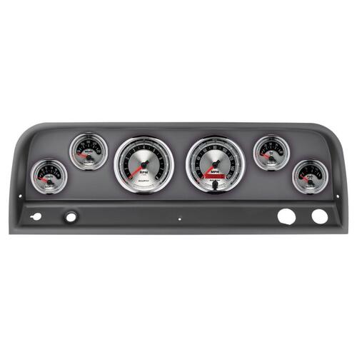 Autometer Direct Fit Dash Kit, Chevy Truck 64-66, Tach/Mph/Fuel/Oilp/Wtmp/Volt, American Muscle, Ame