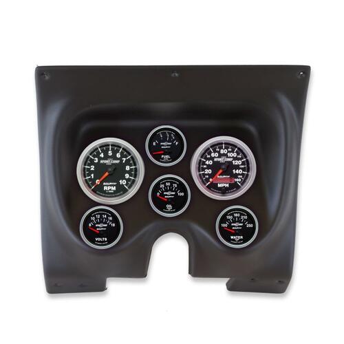 Autometer Direct Fit Dash Kit, Camaro/Firebird 67-68, Tach/Mph/Fuel/Oilp/Wtmp/Volt, Sport-Comp Ii, S